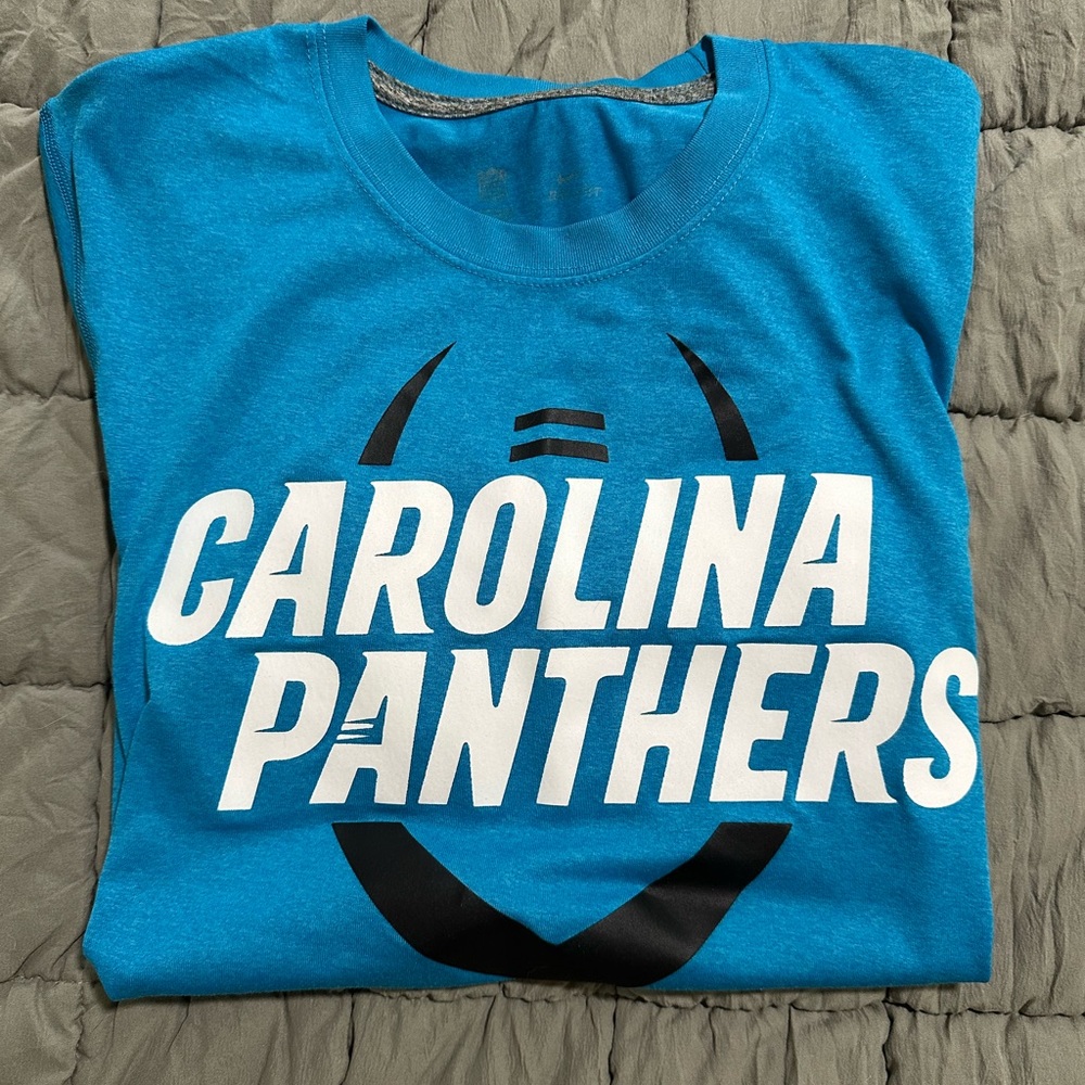 Nike Blue Carolina Panthers Short Sleeve Tee